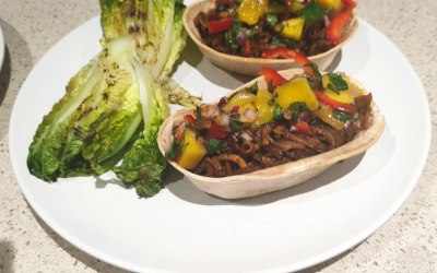 Vegan BBQ Tacos with Mango Salsa