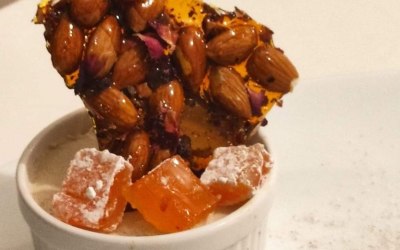 Turkish Delight with a Almond Praline & Orange Creams