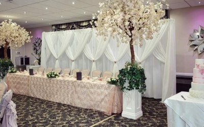 6M Double Draped Backdrop