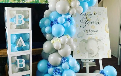 Baby shower set up