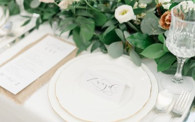 Calligraphy place cards 