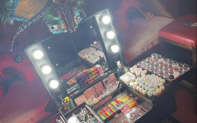 Glitter Bar Hire Set Up