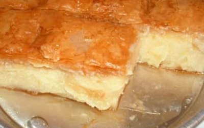 Homemade Greek custard Pie (Galaktoboureko)