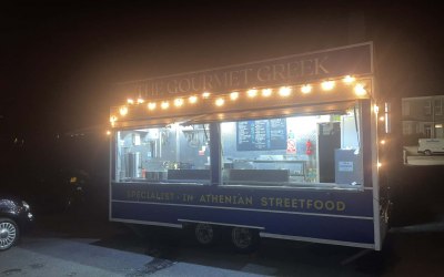 Our fully stocked Greek kitchen can go to any Event 