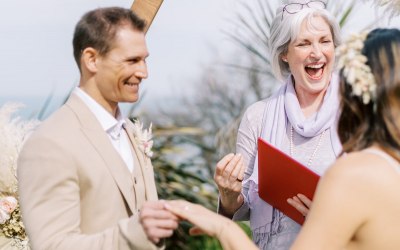 An elopement by the sea in Cornwall