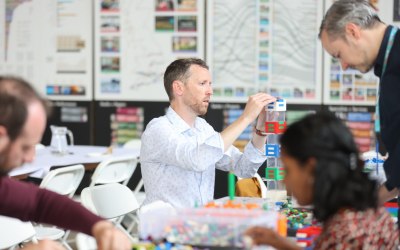 A recent corporate LEGO BRICK building event