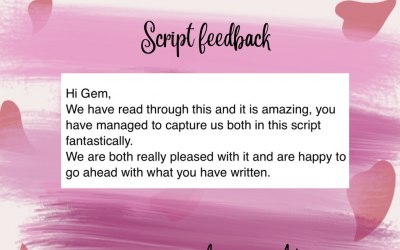 Personalised scripts written for your special day 