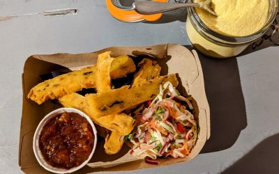 Lemon and Herb Polenta Chips