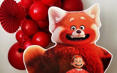 Turning Red Balloon Garland