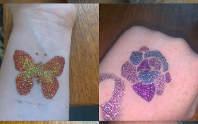 Glitter tattoos