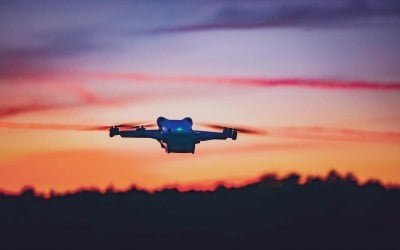 Drone in the sky