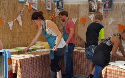 our staff working at a busy 4 day festival