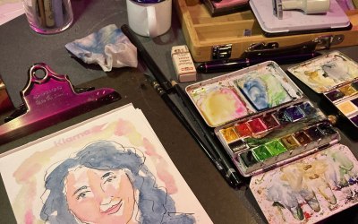 Live Portrait at corporate event