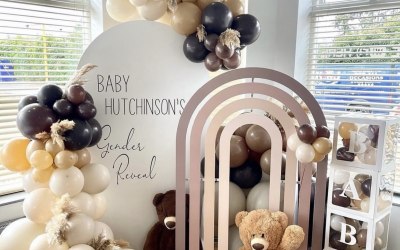 Gender reveal backdrop 