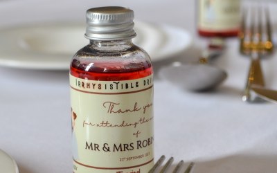 Personalised wedding favours