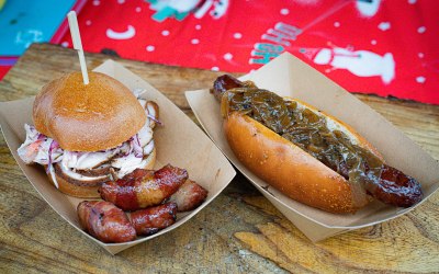 Turkey & brisket chill & cheese dog