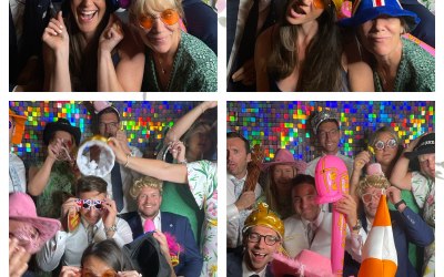 A fabulous print from a wedding at Gosfield Hall, Essex (free standing back drop photo booth) 
