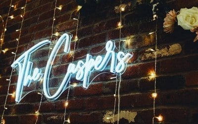 Last Name Neon Sign Arch Decor