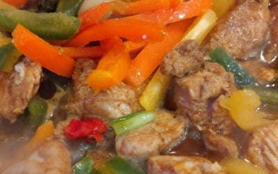 Curried chicken