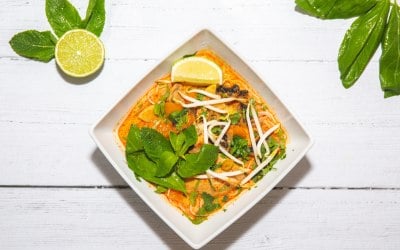 Bangladeshi style coconut soup 