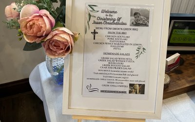 EXAMPLE CHRISTENING MENU 