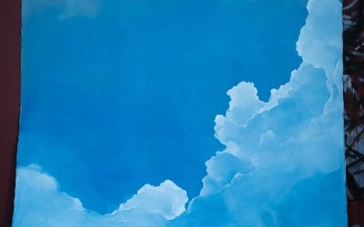 Cloud Backdrop 3x5m oil on canvas