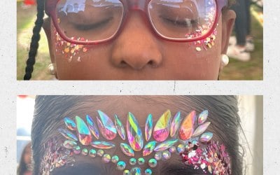 Glitter Face Art 