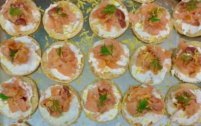 Smoked Salmon Canapé  