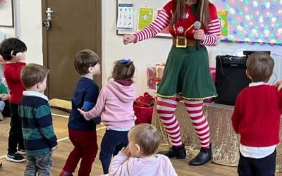 Christmas time with the jolly elf. 
