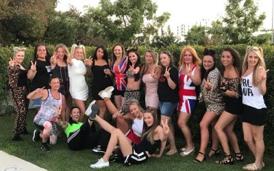This is a photo from a large hen do planned in Portugal. One of the best villas ive been involved in booking with beds for 32 people!!