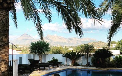 This is an photo from a hen do I organised in Spain. The views were spectacular and the girls had the most amazing time chilling out here!!