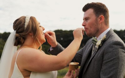 Bride and Groom Ice Cream Moment!