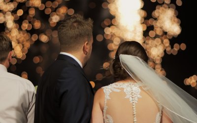Bride and Groom Fireworks Display