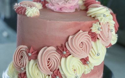 Bake shower cake
