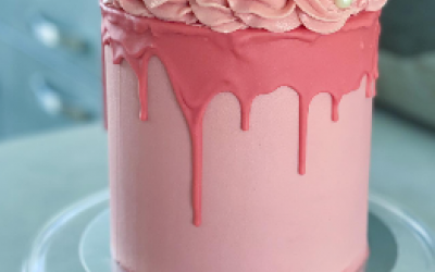 Vanilla and Salted Caramel celebration cake 