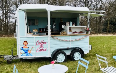 Vintage mobile coffee bar
