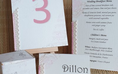 Hand-stamped Wedding Stationery Suit from Designer Portfolio (customisable)