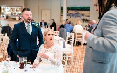Wowing the bride and groom.