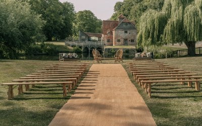Wedding at Mapledurham Estate - Supplied furniture