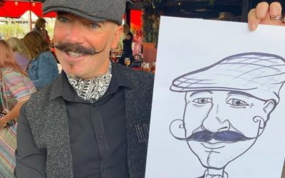 Live caricature works with any event or gathering!