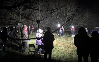 Outdoor carol service