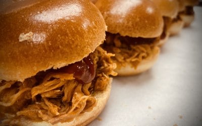 Slow cooked korean pork sliders!