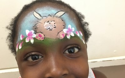 A bunny in flowers design by celestae