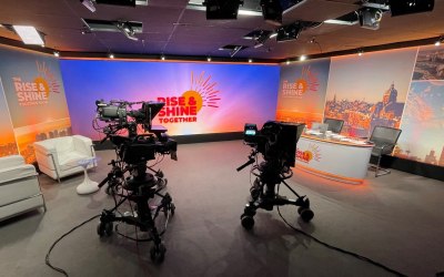 Global broadcast from DMS virtual studio