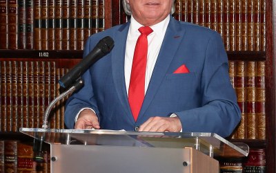 Host, Commonwealth Future luncheon, Caledonian Club, Belgravia, 2023.