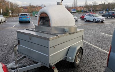 Our trailer & oven