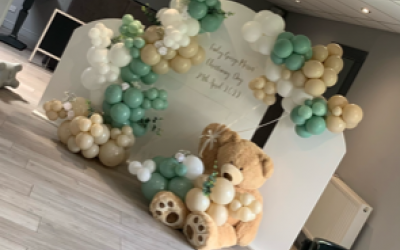 Prop hire including sail boards, candy carts, donut / prosecco . crisp walls, LED numbers and letters