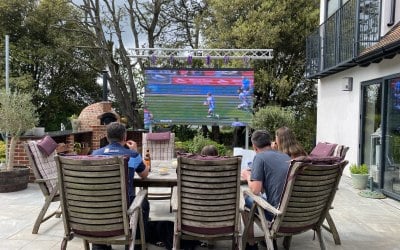 Garden event LED wall. 