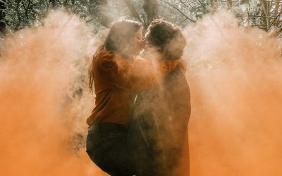 Smoke Bomb Engagement Shoot Manchester