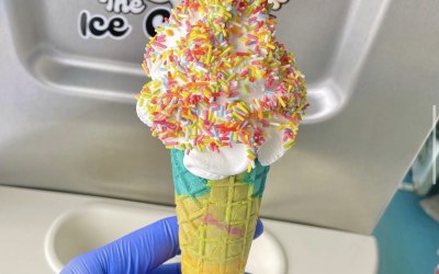 Rainbow cones!